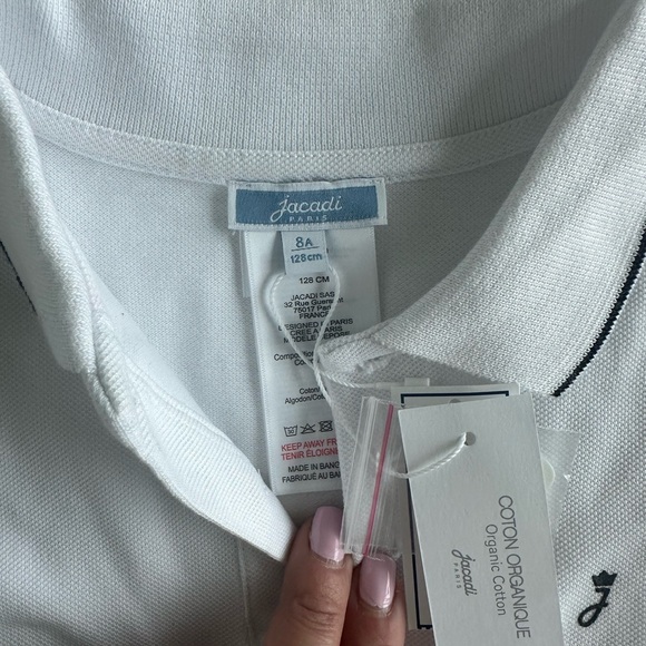 Boys white  Jacadi polo shirt - Picture 4 of 5